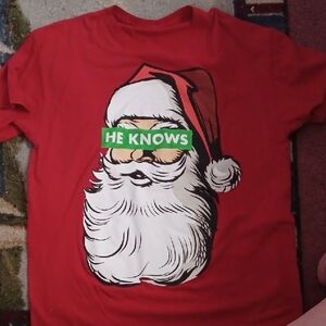 Red Santa Graphic T-Shirt
